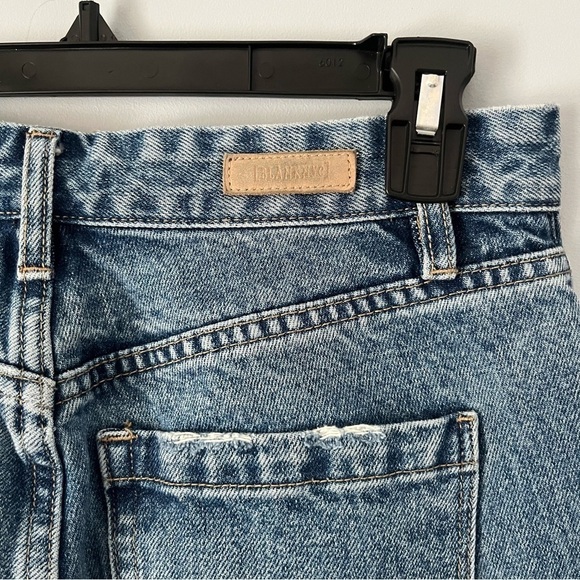 Blank NYC The Madison High Rise Crop Shark Bite Ankle Hem Mom Jeans Size 25 - Picture 15 of 15